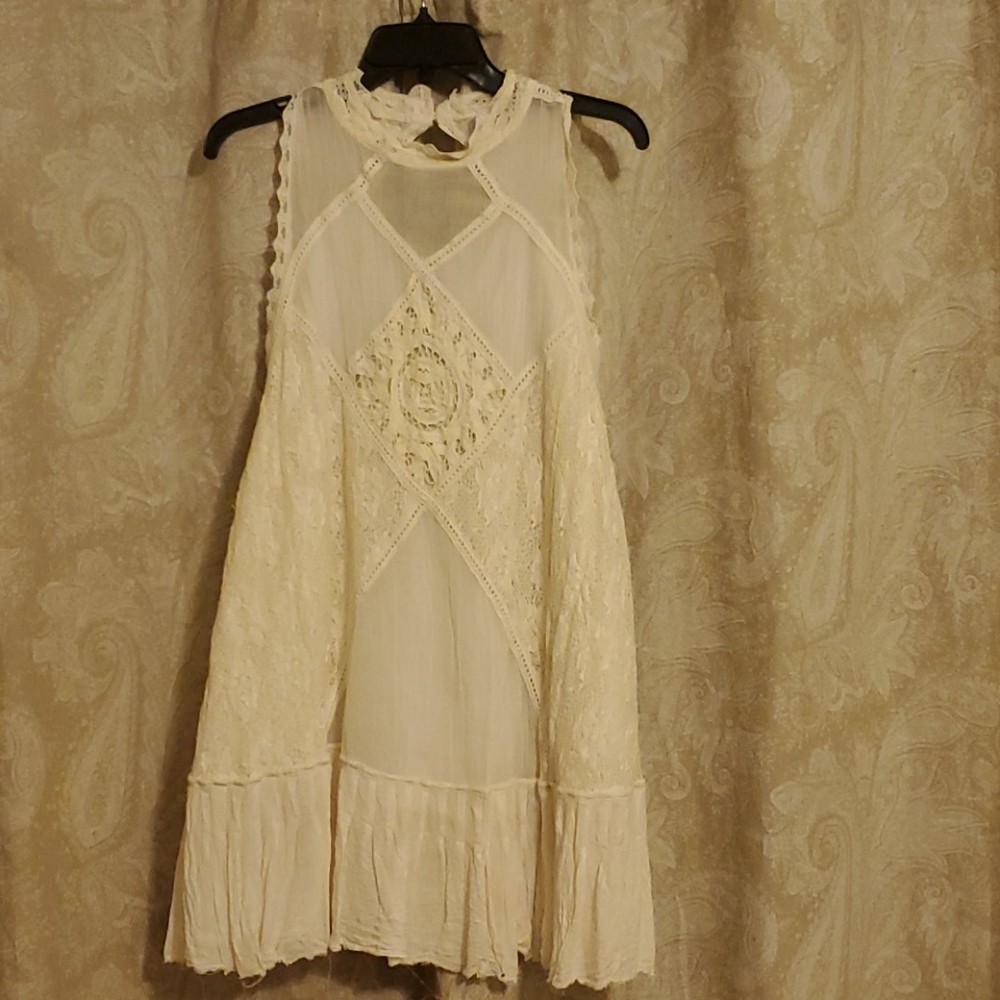 Free people linnon boho dress